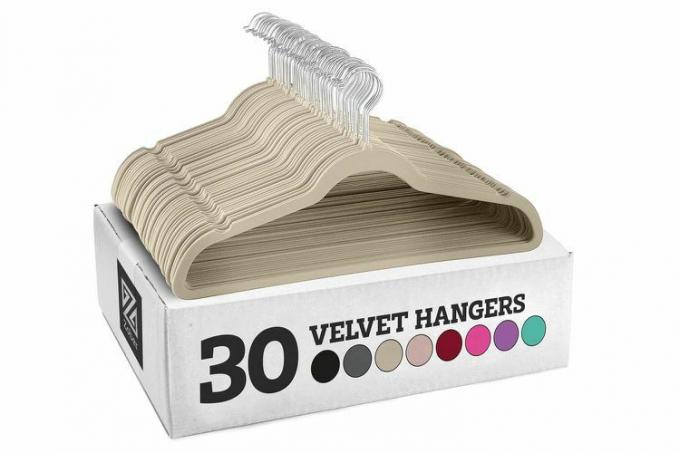 Zober Velvet Hangers 30 Pack - Nagy teherbírású